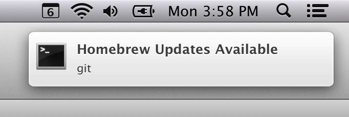 Notification Center Homebrew Update